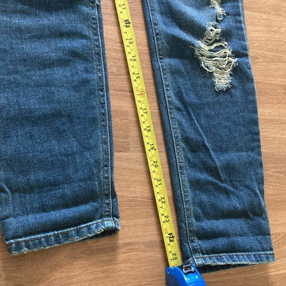 FREE people size 24 distressed skinny jeans button fly - Picture 8 of 9